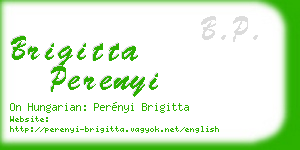 brigitta perenyi business card